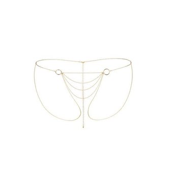 Ланцюжок-трусики Bijoux Indiscrets Magnifique Bikini Chain – Gold, прикраса для тіла