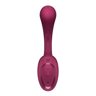 Вагінально-кліторальний вібратор Satisfyer G for Goddess 2 Wine Red, 2 мотори