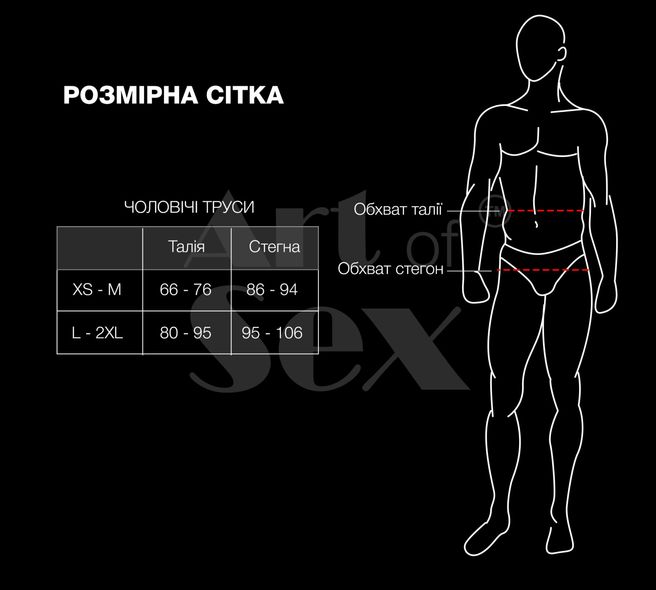 Чоловічі труси XS-2XL із силіконовою анальною пробкою Art of Sex - Joni plug panties size S Black