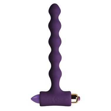 Анальний вібратор Rocks Off Petite Sensations &mdash; Pearls Black, Фиолетовый, Фіолетовий