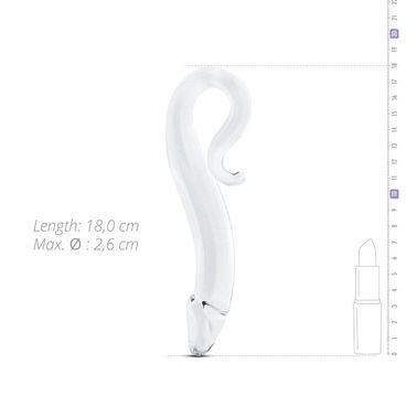 Скляний дилдо Gildo Glass Dildo No. 14, реалістична головка