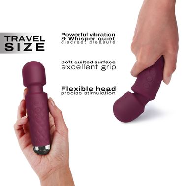 Минивибромассажер Dorcel Wand Mini Wanderful Plum