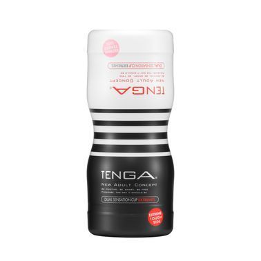 Мастурбатор Tenga Dual Sensation Cup EXTREMES, двухсторонний, 2в1 &mdash; нежная и жесткая стимуляция