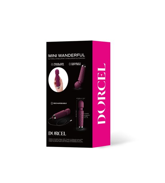 Минивибромассажер Dorcel Wand Mini Wanderful Plum