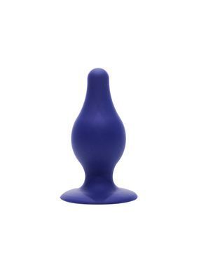 Анальна пробка SilexD (Model 2 size M) Blue двошаровий, силікон+Silexpan