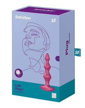 Анальний стимулятор-намистини з двома моторами Satisfyer Lolli-Plug 1 Berry