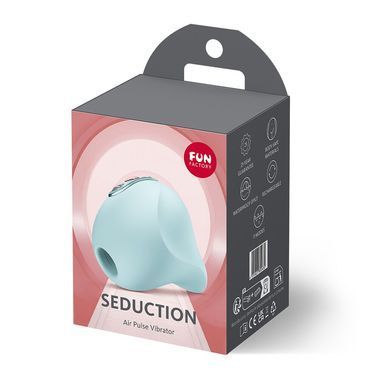 Вакуумний стимулятор Fun Factory Seduction Ice Blue, 11 режимів роботи, перезаряджуваний