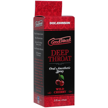 Спрей для мінету Doc Johnson GoodHead DeepThroat Spray - Wild Cherry 59 мл для глибокого мінету