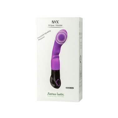 Вібратор Adrien Lastic Nyx, стимуляція точки G і входа у піхву, Фіолетовий, Бузковий