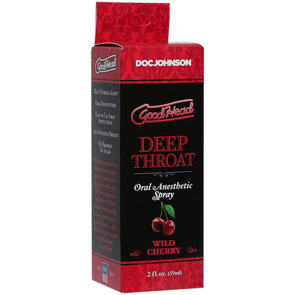 Спрей для минета Doc Johnson GoodHead DeepThroat Spray – Wild Cherry 59 мл для глубокого минета