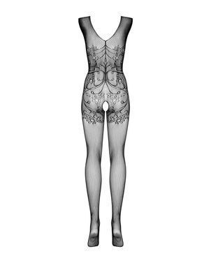 Бодистокинг Obsessive Bodystocking F234 S/M/L, абстрактный рисунок, глубокое декольте