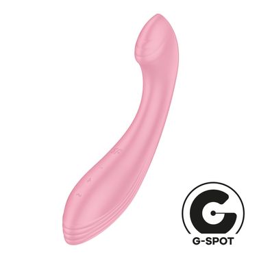 Вибратор для точки G Satisfyer G-Force Pink, 10 режимов + 5 уровней интенсивности, Розовый, Рожевий