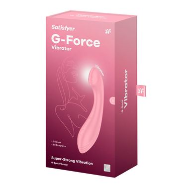 Вибратор для точки G Satisfyer G-Force Pink, 10 режимов + 5 уровней интенсивности, Розовый, Рожевий