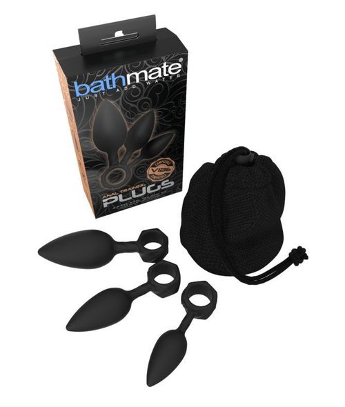 Набір анальних пробок Bathmate Anal Training Plugs, діаметр 2,5 см - 3,1см - 3,8см