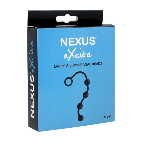 Анальні кульки Nexus Excite Large Anal Beads, силікон, макс. діаметр 3 см