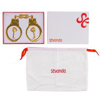 Наручники LOCKINK Pretty-sub Handcuffs, золотисті, металеві, можна відкрити без ключа