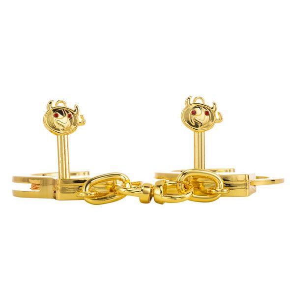 Наручники LOCKINK Pretty-sub Handcuffs, золотисті, металеві, можна відкрити без ключа