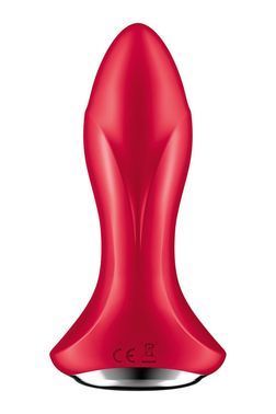 Анальна смарт-вібропробка із перлинним масажем Satisfyer Rotator Plug 1+ Red