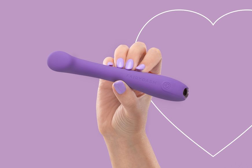 Вибратор для точки G FairyGasm MerryWand violet, Сиреневый, Фіолетовий