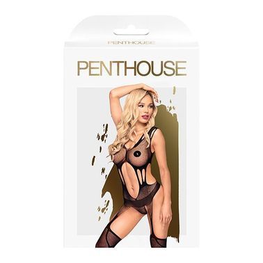 Бодистокинг с сюрреалистичным дизайном Penthouse - Wild virus black S/L