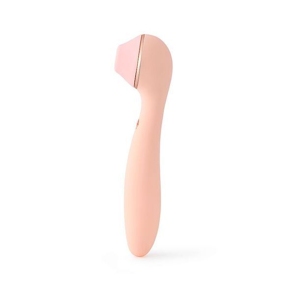 Вакуумний стимулятор з вібратором KISSTOY Polly Max Pink, Рожевий, Рожевий