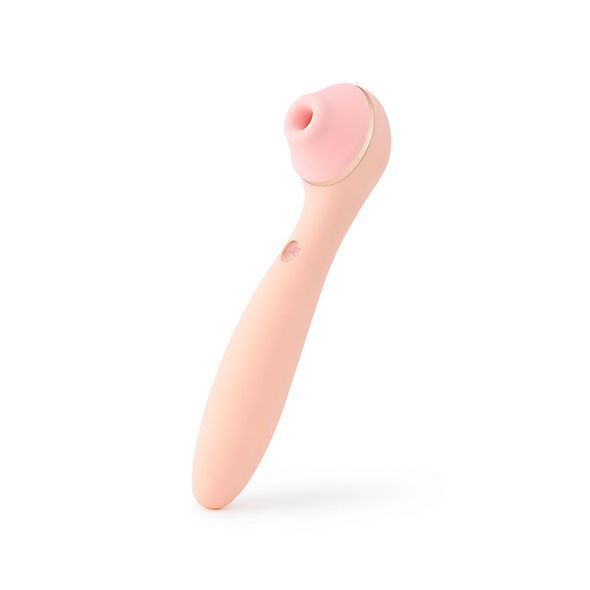 Вакуумний стимулятор з вібратором KISSTOY Polly Max Pink, Рожевий, Рожевий