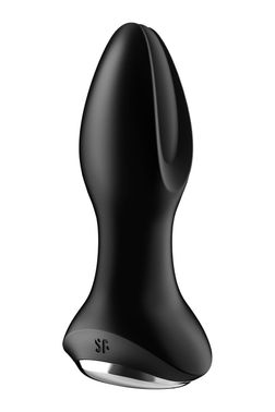 Анальная смарт вибропробка с жемчужным массажем Satisfyer Rotator Plug 2+ Black