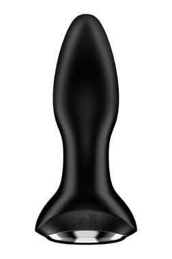 Анальная смарт вибропробка с жемчужным массажем Satisfyer Rotator Plug 2+ Black