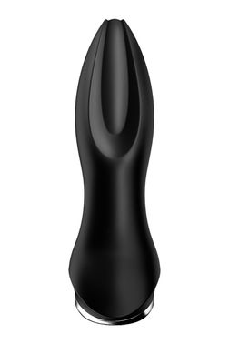 Анальная смарт вибропробка с жемчужным массажем Satisfyer Rotator Plug 2+ Black