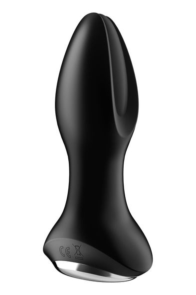 Анальна смарт вібропробка із перлинним масажем Satisfyer Rotator Plug 2+ Black