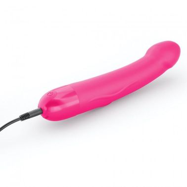 Вібратор Dorcel Real Vibration M Magenta 2.0, діаметр 3,7см, перезаряджається, для точки G, водостій