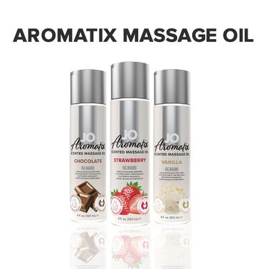 Натуральное массажное масло System JO Aromatix — Massage Oil — Strawberry 120 мл