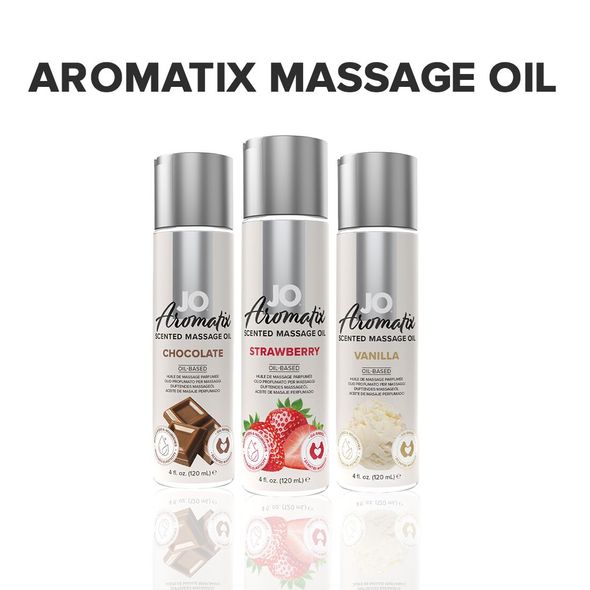 Натуральна масажна олія System JO Aromatix — Massage Oil — Strawberry 120 мл