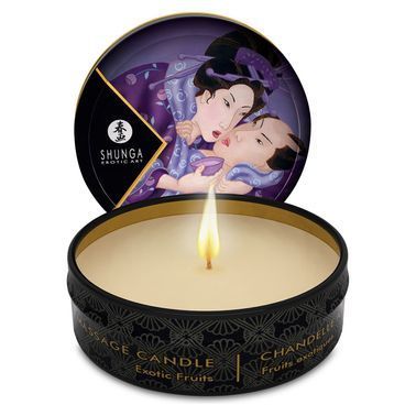 Массажная свеча Shunga Mini Massage Candle &ndash; Exotic Fruits (30 мл) с афродизиаками