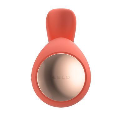 Смарт-вибратор LELO Ida Wave Coral Red, вагинально-клиторальный, технология WaveMotion, 2 мотора, Помаранчевий, Помаранчевий