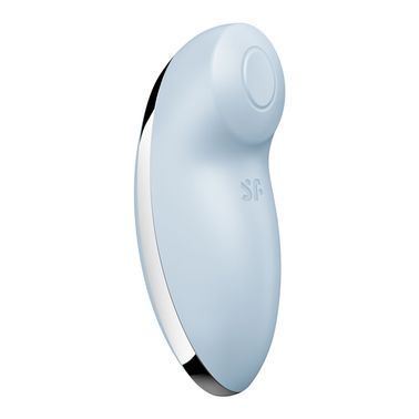 Вібростимулятор-пульсатор Satisfyer Tap & Climax 2 Blue, ефект постукування пальцем