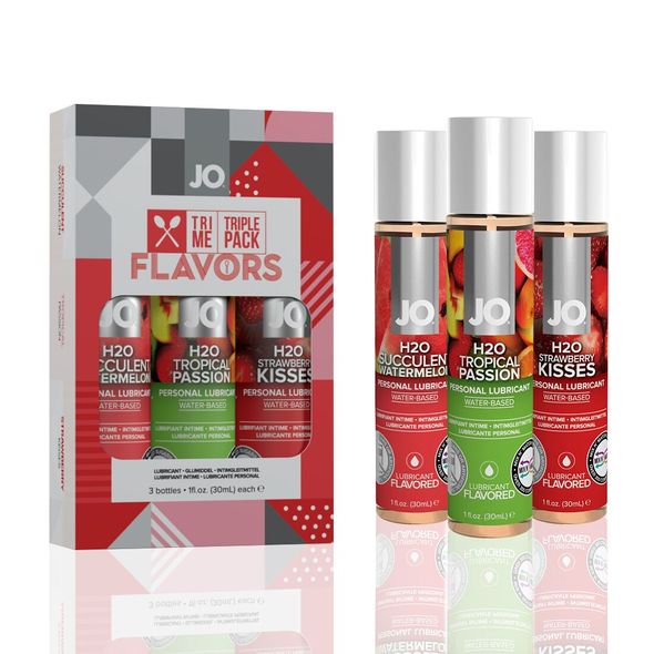 Набор System JO Tri-Me Triple Pack - Flavors (3 х 30 мл) три разных вкуса оральных смазок