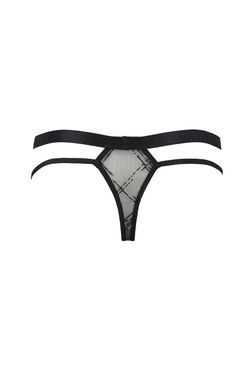 Чоловічі прозорі стринги Passion 029 Thong Collin L/XL Black, сітка