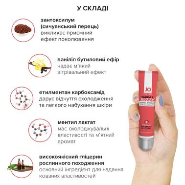 Возбуждающий гель для клитора System JO WARM & BUZZY (10 мл) с эффектом жидкого вибратора