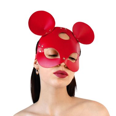 Кожаная маска зайки Art of Sex - Mouse Mask, цвет Лавандовый