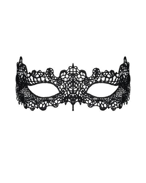 Мереживна маска Obsessive A701 mask, єдиний розмір, чорна