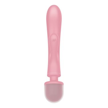 Вібратор-кролик з вібромасажером Satisfyer Triple Lover Pink, 3 мотори, Рожевий, Рожевий