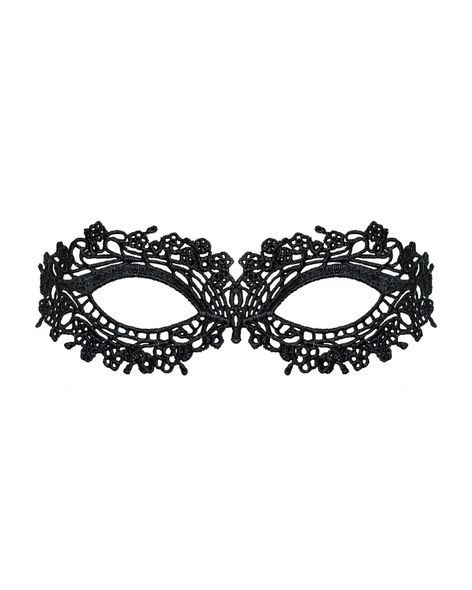 Мереживна маска Obsessive A710 mask, єдиний розмір, чорна
