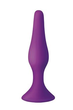 Анальна пробка з присоскою MAI Attraction Toys №35 Purple, довжина 15,5 см, діаметр 3,8см