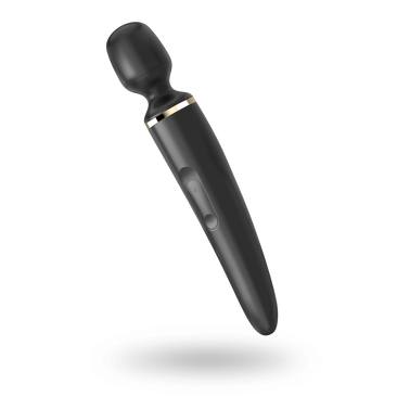 Вибромассажер Satisfyer Wand-er Woman (Black/Gold), водонепроницаемый, мощный, размер XXL