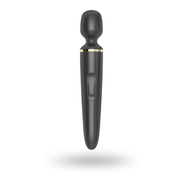 Вібромасажер Satisfyer Wand-er Woman (Black/Gold), водонепроникний, потужний, розмір XXL