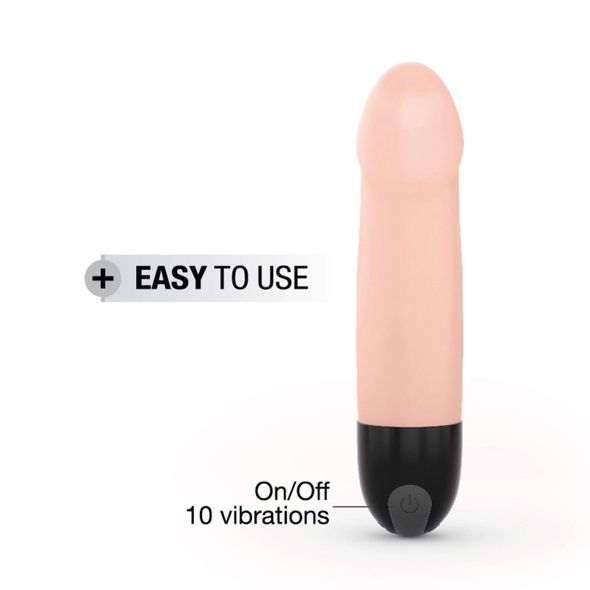 Вибратор Dorcel Real Vibration S Flesh, Тілесний, Тілесний