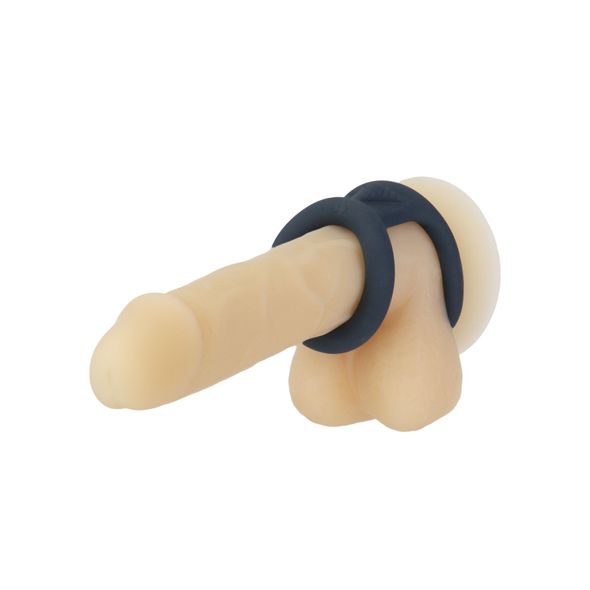 Двойное эрекционное кольцо LUX Active – Tug – Versatile Silicone Cock Ring