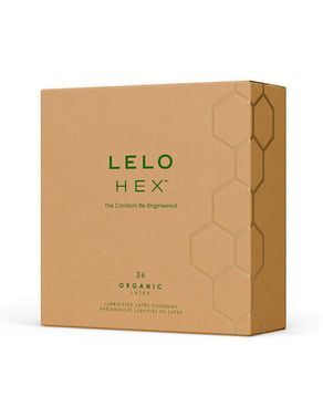 Презервативи LELO HEX Condoms Organic 36 Pack, тонкі та суперміцні