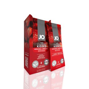 Набір лубрикантів Foil Display Box – JO H2O Lubricant – Strawberry – 12 × 10ml – підходять для ораль